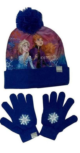 Picture of FROZEN 2 HAT AND GLOVES SET BLUE